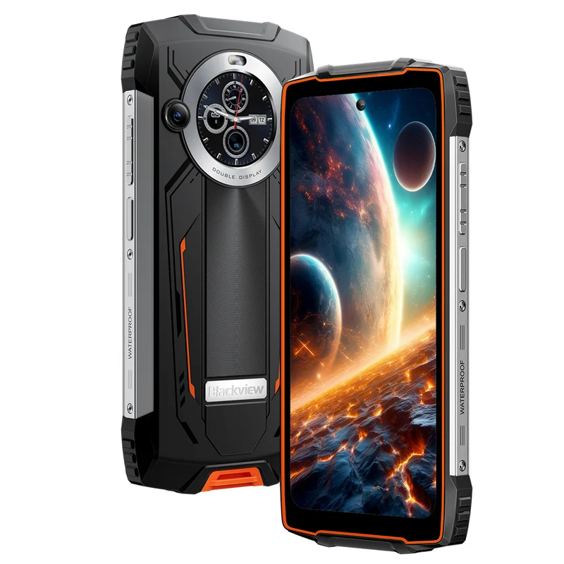 Blackview BV8200 – Smartphone Robuste 4G | Double Écran 6,5"+1,3", 8800 mAh, 12 Go+256 Go
