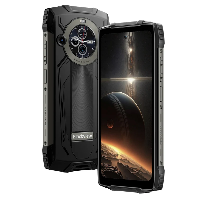 Blackview BV8200 – Smartphone Robuste 4G | Double Écran 6,5"+1,3", 8800 mAh, 12 Go+256 Go