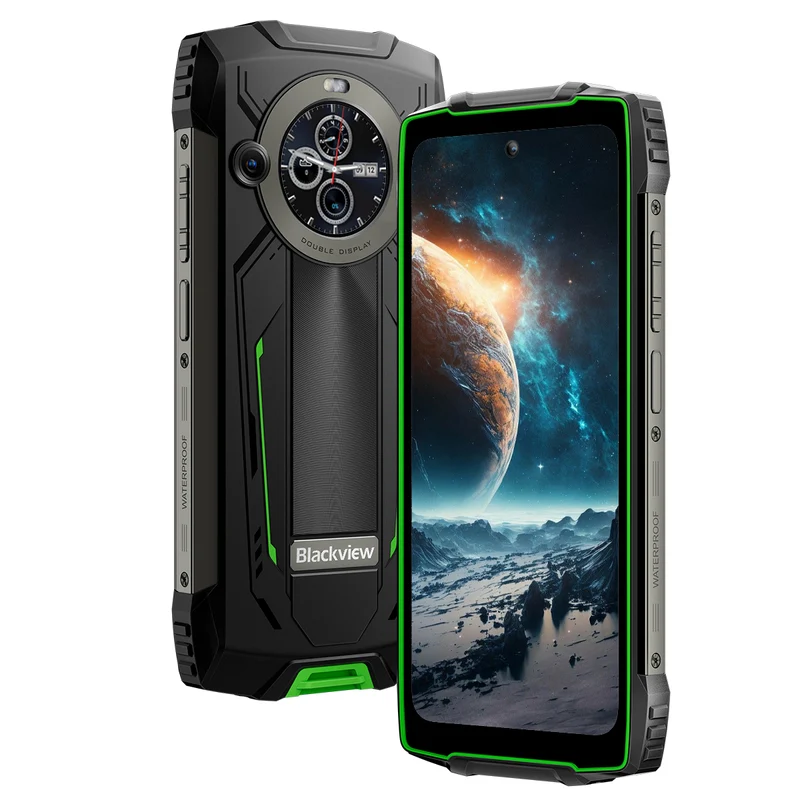 Blackview BV8200 – Smartphone Robuste 4G | Double Écran 6,5"+1,3", 8800 mAh, 12 Go+256 Go