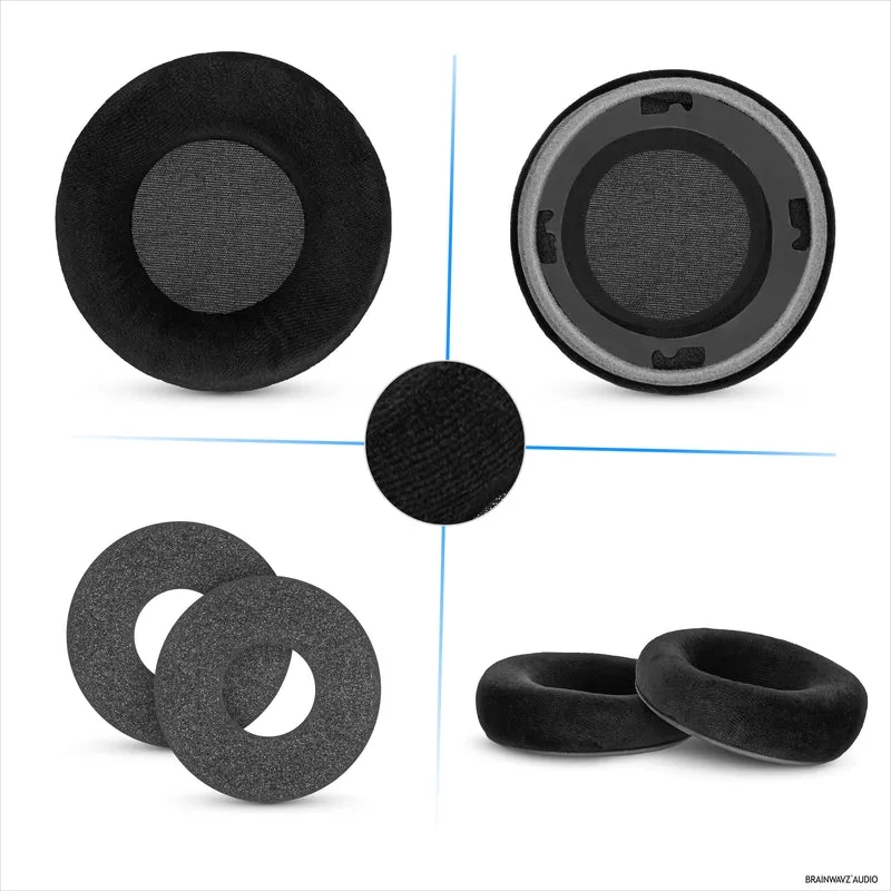 Coussinets de rechange pour casques AKG K701, K702, Q701, K601, K612, K712 - Velours doux et mousse