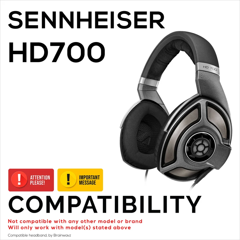 Bandeau de remplacement pour casque SENNHEISER HD700-cuir PU souple et coussin en mousse à mémoire de forme