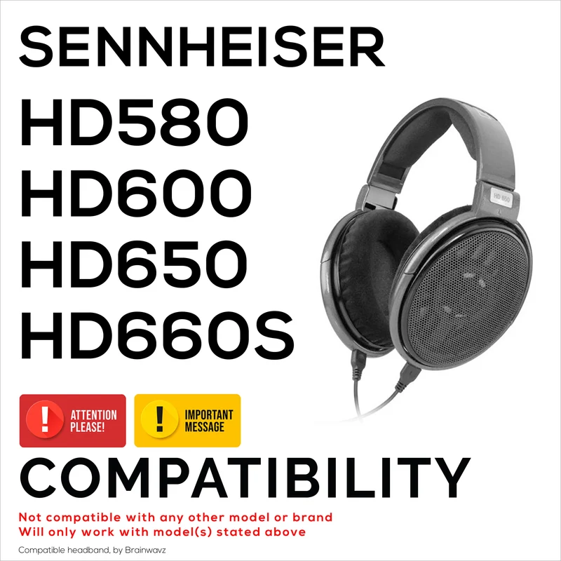 Bandeau de remplacement pour écouteurs SENNHEISER HD580, HD600, HD650 et HD660S-tissu tissé doux et coussin en mousse