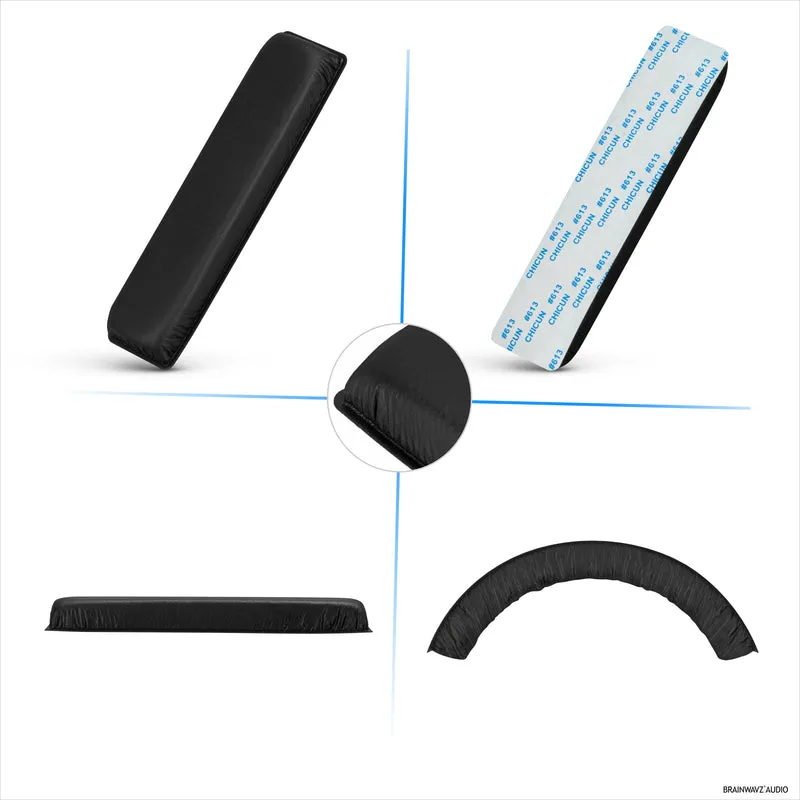 Bandeau de remplacement pour écouteurs SENNHEISER HD201, HD180, HD201S et HD206 - Coussin en cuir et mousse