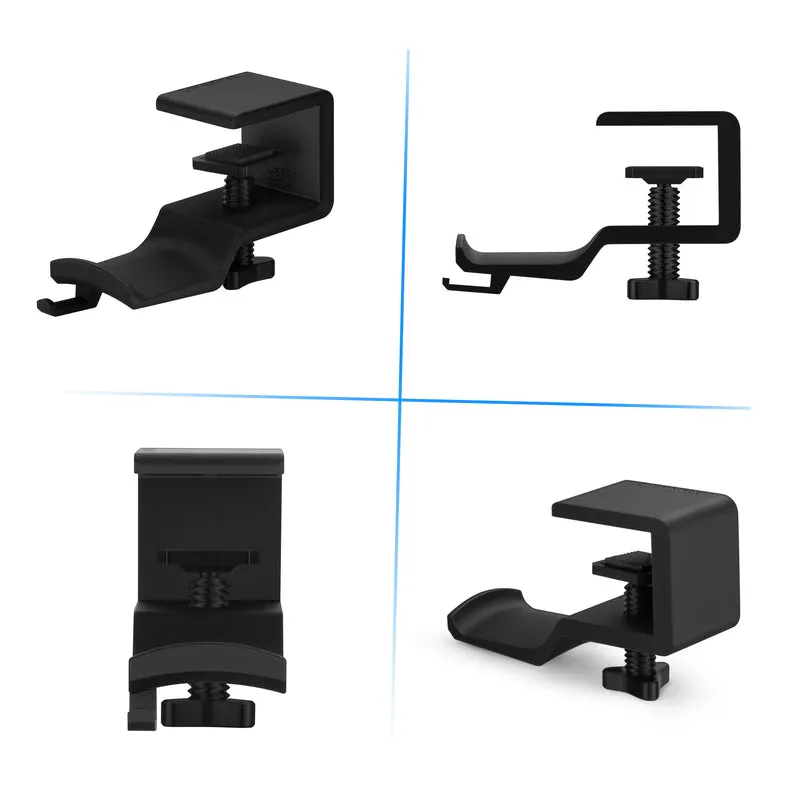 Brainwavz Paw – Support pour casque sous le bureau, à visser, facile à installer avec pince de montage réglable, convient à tous les casques