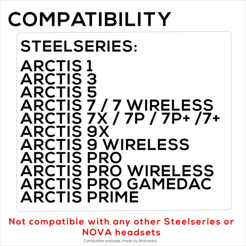 Coussinets en peau de mouton pour casques Steelseries Arctis 1, 3, 5, 7, 9, PRO et PRIME, cuir véritable avec mousse à mémoire de forme