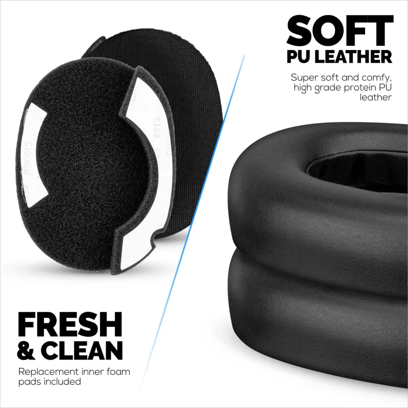 Oreillettes de remplacement pour écouteurs sans fil Jabra Elite 85H - Cuir PU souple et mousse à mémoire de forme