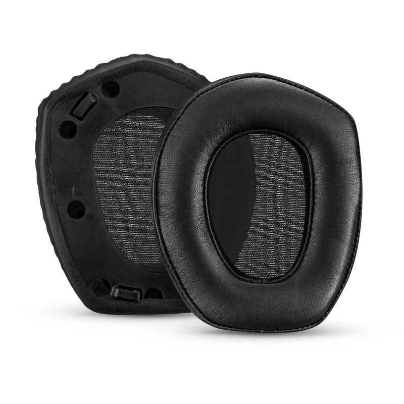 Oreillettes en peau de mouton pour écouteurs SENNHEISER RS165, RS175, RS185 et RS195 - Coussinets d'oreille en cuir véritable souple de haute qualité et mousse à mémoire de forme, HDR165, HDR175, HDR185, HDR195