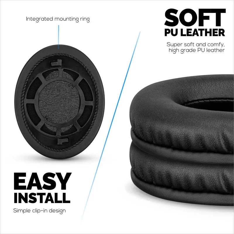 Oreillettes de remplacement pour écouteurs SENNHEISER RS120, RS110, RS115, RS117, RS119 - Coussinets d'oreille en cuir PU souple et mousse - HDR 120, HDR100, HDR110, HDR117, HDR119