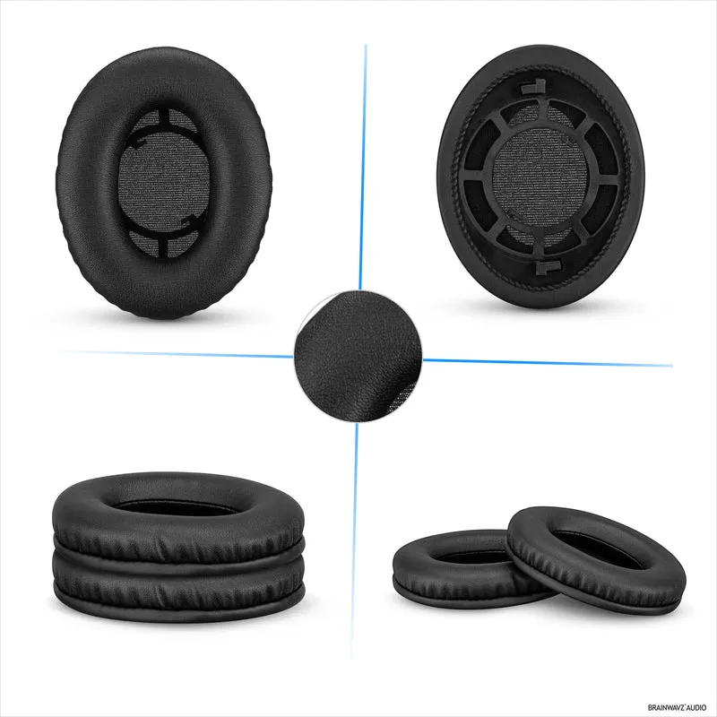 Oreillettes de remplacement pour écouteurs SENNHEISER RS120, RS110, RS115, RS117, RS119 - Coussinets d'oreille en cuir PU souple et mousse - HDR 120, HDR100, HDR110, HDR117, HDR119