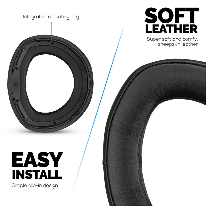 Oreillettes en peau de mouton pour écouteurs SENNHEISER HD800 et HD800S, haute qualité, cuir véritable souple et mousse à mémoire de forme