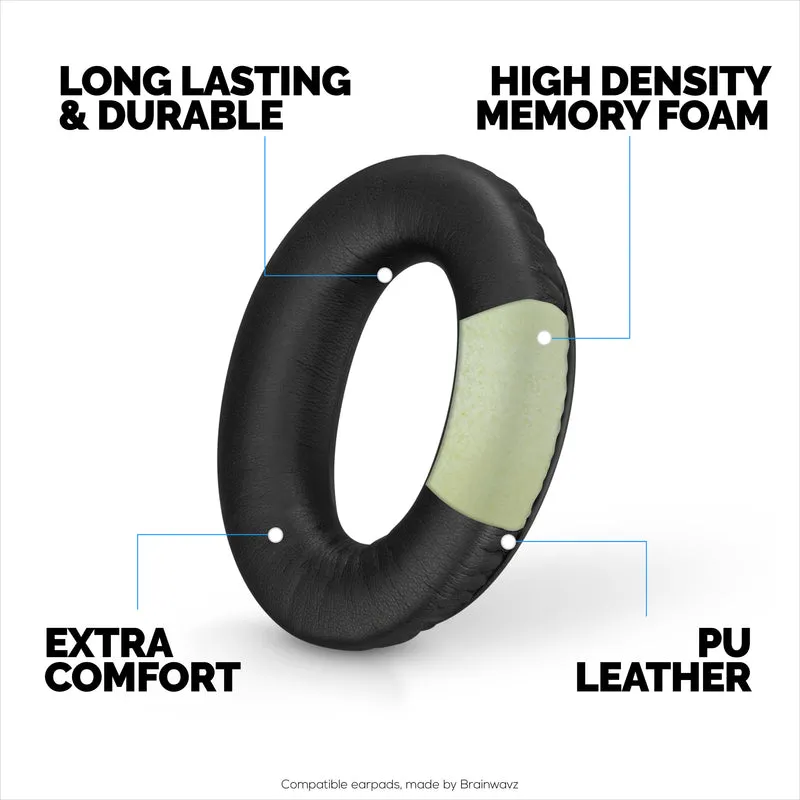 Oreillettes de remplacement pour écouteurs BOSE Aviation A20 A10 X-cuir PU souple et mousse à mémoire de forme