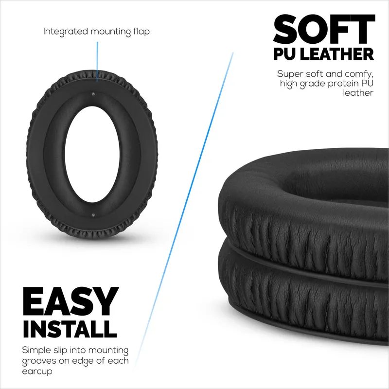 Oreillettes de remplacement pour écouteurs BOSE Aviation A20 A10 X-cuir PU souple et mousse à mémoire de forme