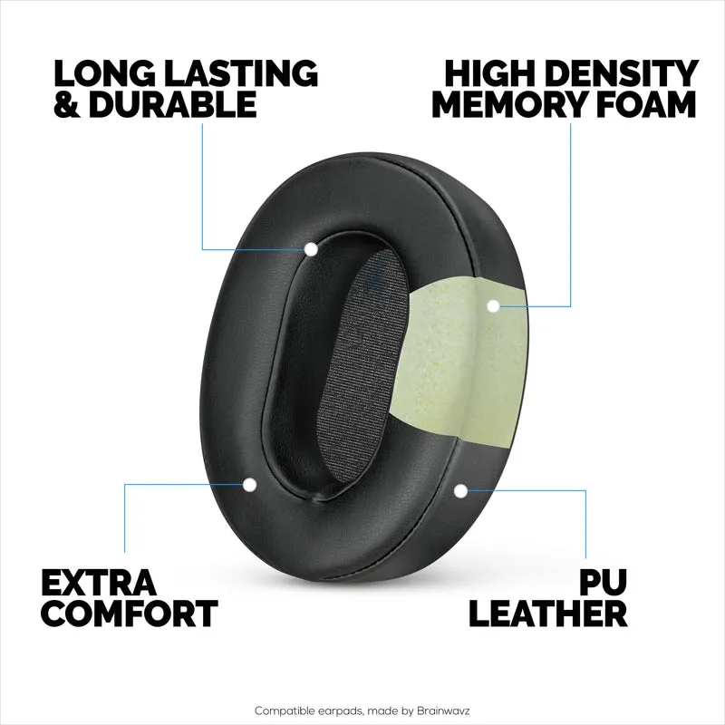 Oreillettes de remplacement pour écouteurs SONY WH-XB900N - Cuir PU souple et mousse à mémoire de forme